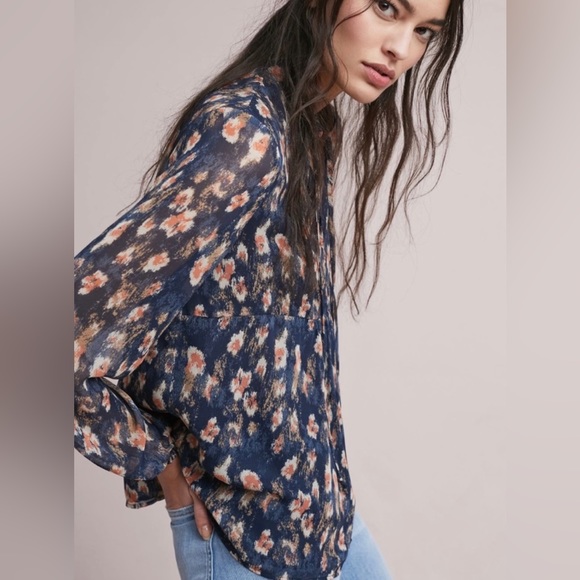 Anthropologie Tops - Anthropologie Eri + Ali Crawford Printed Blouse (Size S)